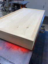Load image into Gallery viewer, Rustic Wood Flag Gun Concealment Cabinet