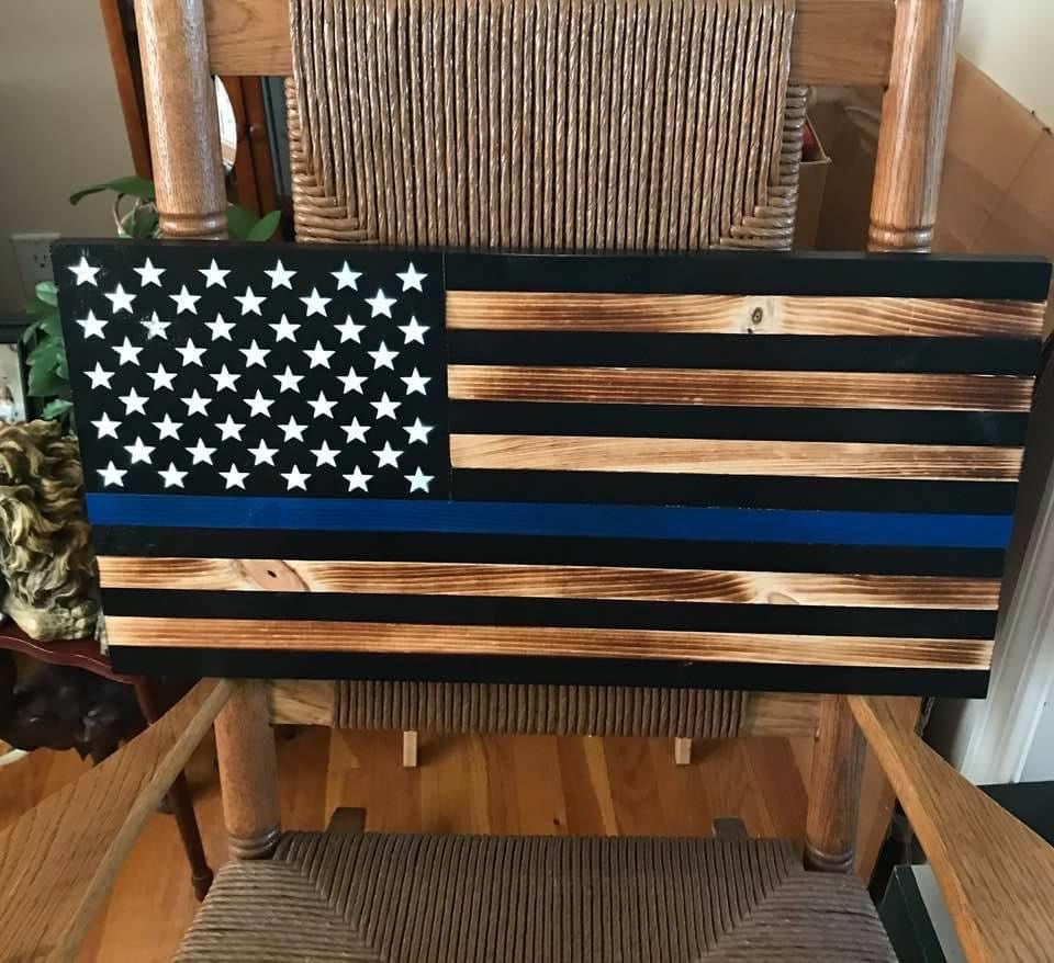 Thin Blue Line - Wood Cutting Board – ThinBlueLineHeroes