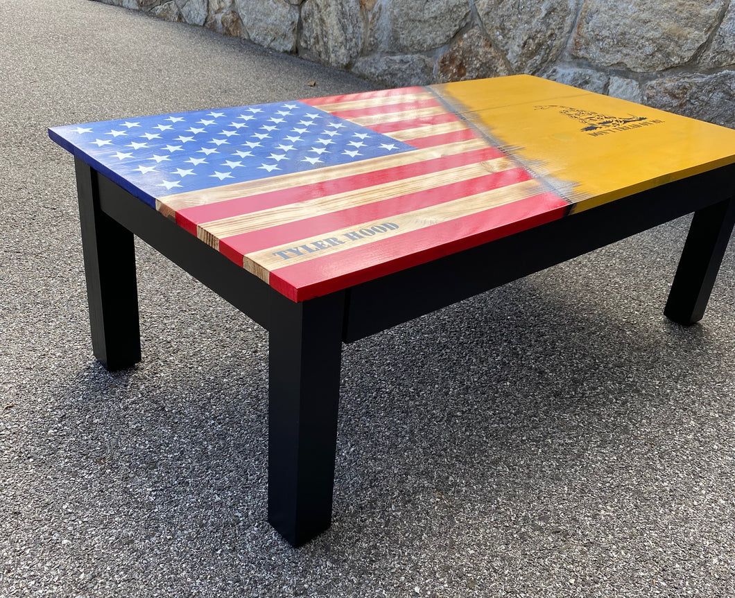 Rustic Flag Coffee Table