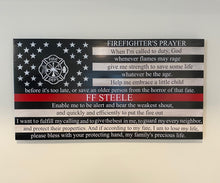 Load image into Gallery viewer, Firefighters Prayer Flag
