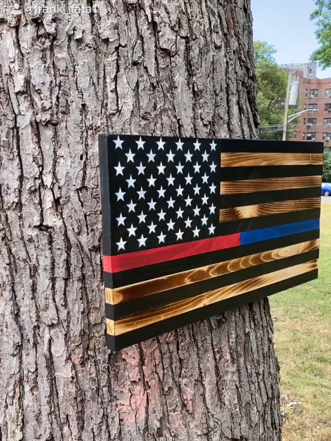 Thin Red/Blue Line Flag