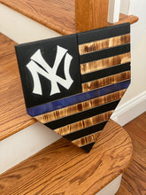 Load image into Gallery viewer, Home Plate Yankees Thin Blue Line Flag
