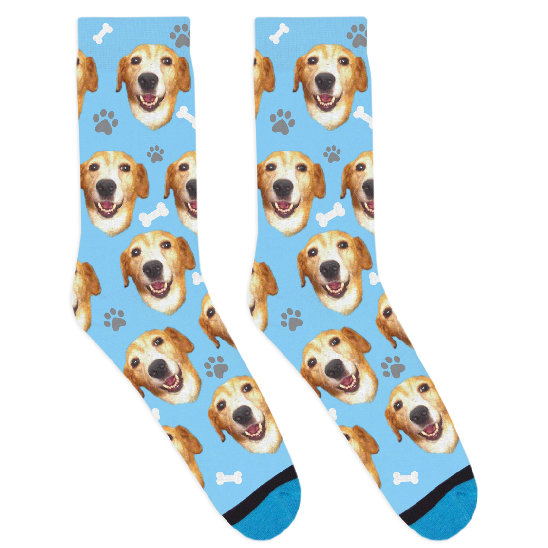 Custom Pet Socks Rustic Woods