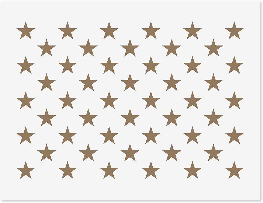 50 Star Stencil Multiple Sizes